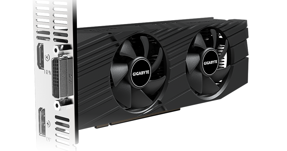 Видеокарта Gigabyte GeForce GTX 1650 D5 Low Profile 4GB GDDR5 GV-N1650D5-4GL