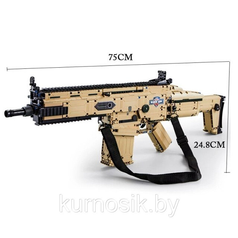 Конструктор C81021W CADA Штурмовая винтовка FN SCAR 17S, 1406 деталей - фото 5 - id-p200341239