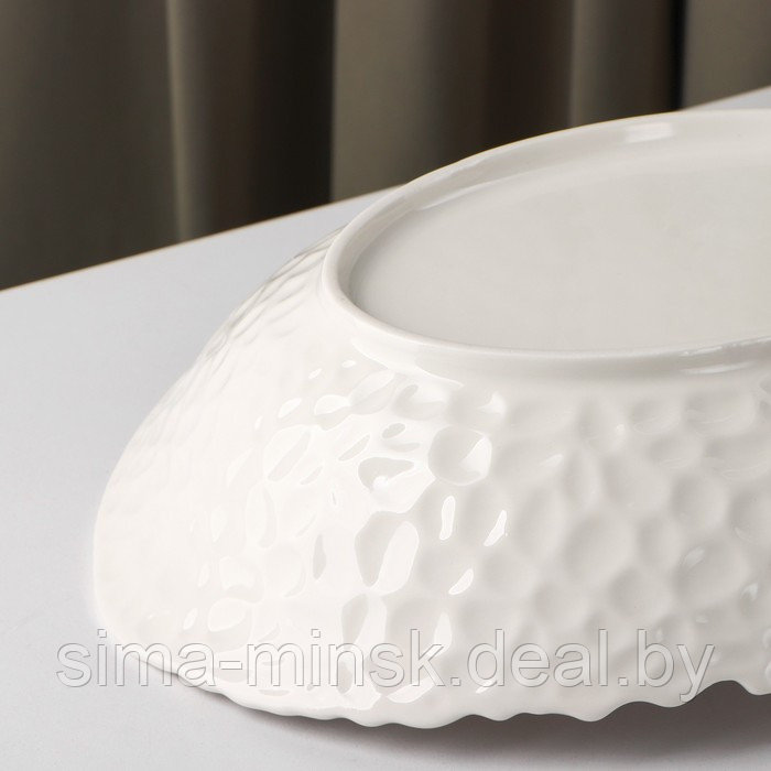 Блюдо керамическое овальное «Воздушность», 1 л, цвет белый - фото 3 - id-p200342730