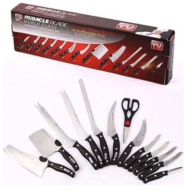 НАБОР НОЖЕЙ MIRACLE BLADE WORLD CLASS 13 piece knife set