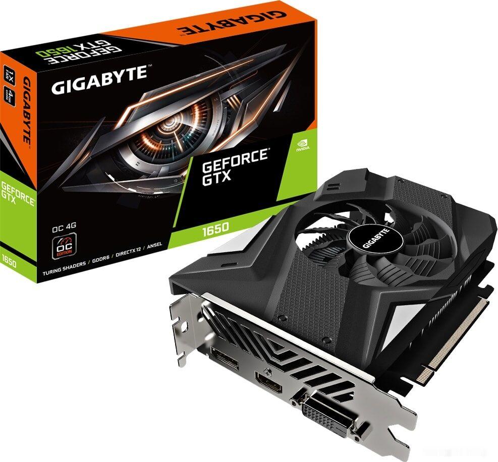 Видеокарта Gigabyte GeForce GTX 1650 D6 OC 4G 4GB GDDR6 GV-N1656OC-4GD (rev. 2.0)