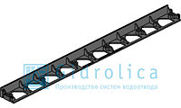 Бордюр Gidrolica Line Б-100.8.4,5 пластиковый черный L 1000