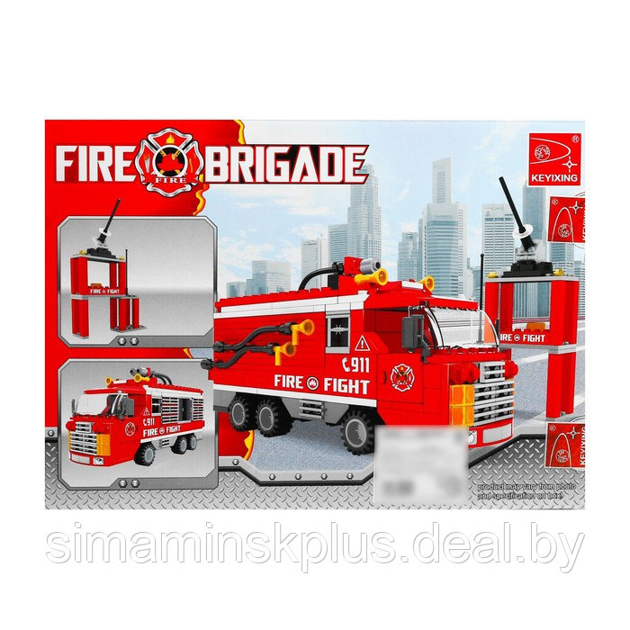 Конструктор Пожарная бригада «Машина», 309 деталей - фото 2 - id-p200354564