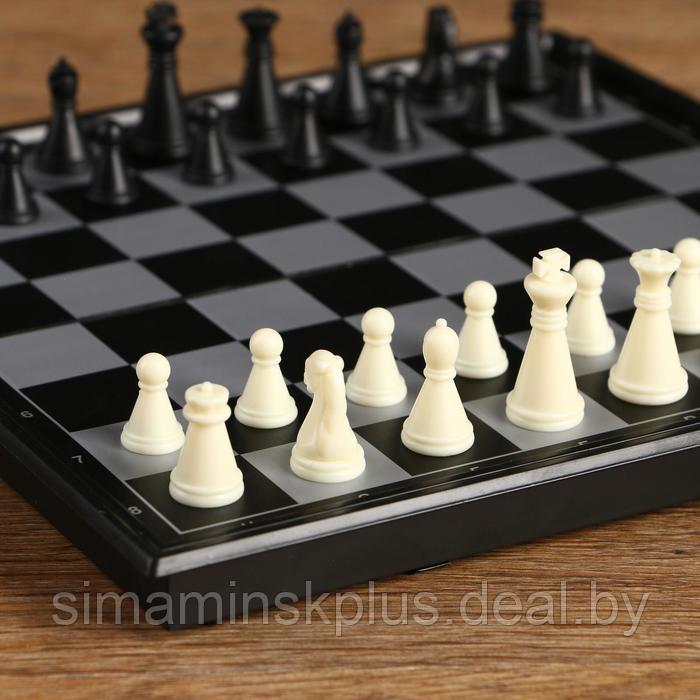 Настольная игра 3 в 1 "Классика": шахматы, шашки, нарды, магнитная доска 20 х 20 см - фото 2 - id-p200358741