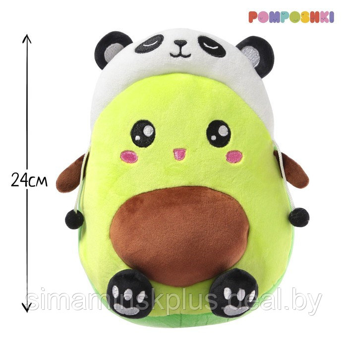 Мягкая игрушка «Авокадо», в шапочке, панда, 24 см - фото 1 - id-p200357793