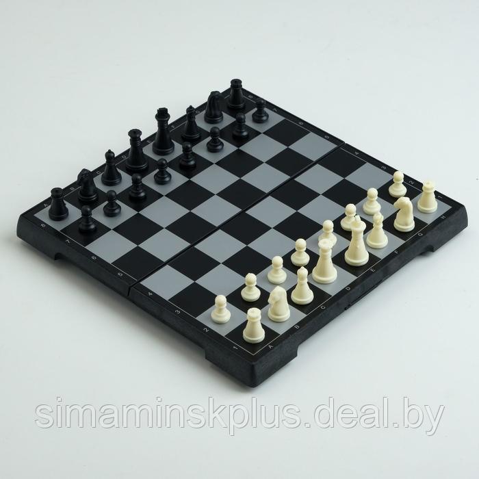 Шахматы магнитные, 19.5 х 19.5 см, чёрно-белые - фото 1 - id-p200358838