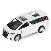 Машина металлическая Toyota Alphard 1:42, инерция, открываются двери, цвет белый