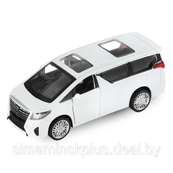 Машина металлическая Toyota Alphard 1:42, инерция, открываются двери, цвет белый - фото 1 - id-p200355829