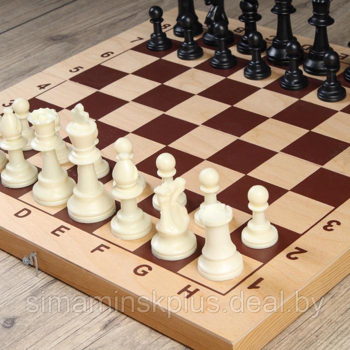 Шахматные фигуры, пластик, король h-9.5 см, пешка h-4.5 см - фото 2 - id-p200358842