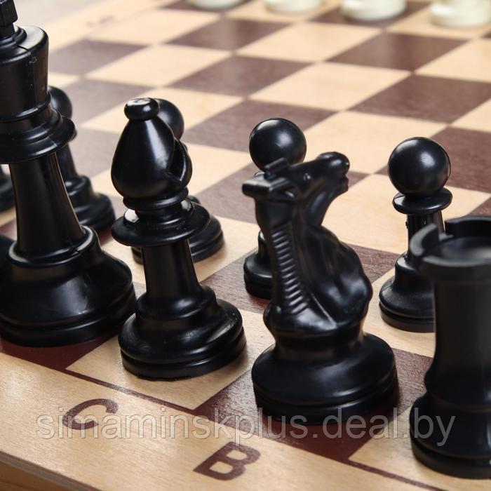 Шахматные фигуры, пластик, король h-9.5 см, пешка h-4.5 см - фото 4 - id-p200358842