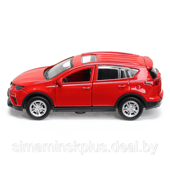 Машина металлическая TOYOTA RAV 4, 12 см, открывающиеся двери, инерционная, цвет красный - фото 2 - id-p200355842