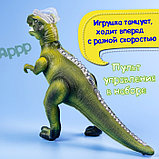Динозавр радиоуправляемый T-Rex, световые и звуковые эффекты, работает от батареек, цвет зелёный, фото 4