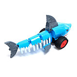 Акула радиоуправляемая «Белая», работает от батареек, цвет синий, фото 3