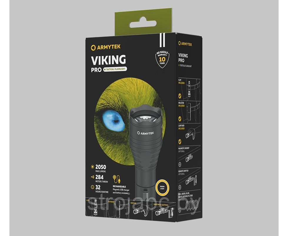 Armytek Viking Pro Magnet USB (теплый свет) - фото 2 - id-p200362746