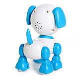 Робот-собака «Питомец: Щеночек», световые и звуковые эффекты, работает от батареек, цвет голубой, фото 3