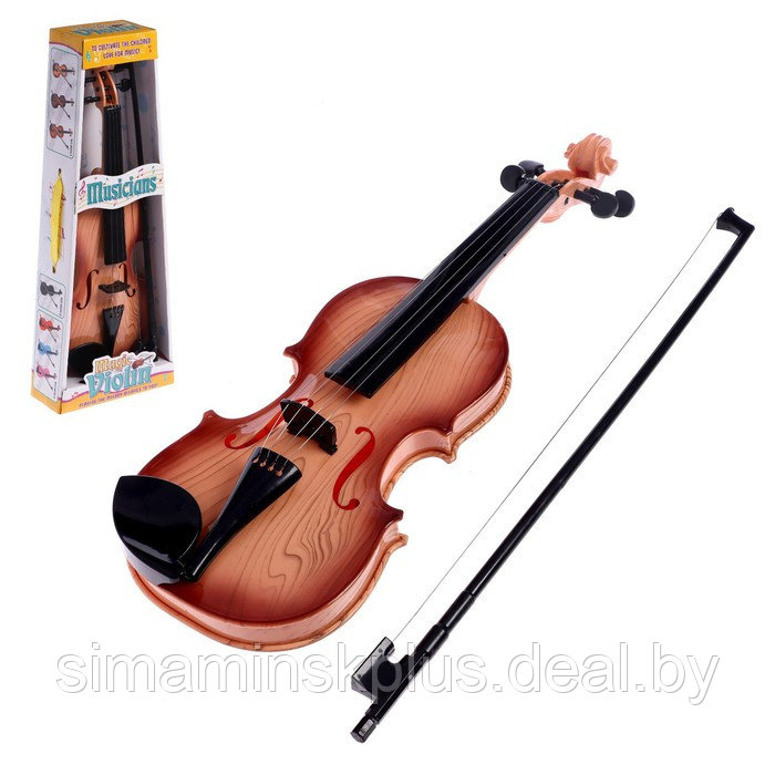 Игрушка музыкальная «Скрипка. Маэстро», звуковые эффекты, цвет светло-коричневый - фото 1 - id-p200357074