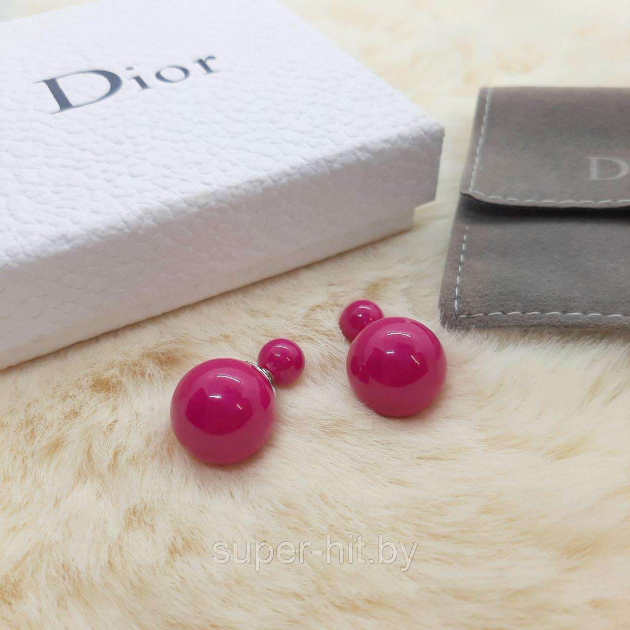 Серьги Диор c логотипом Dior - фото 6 - id-p94946883