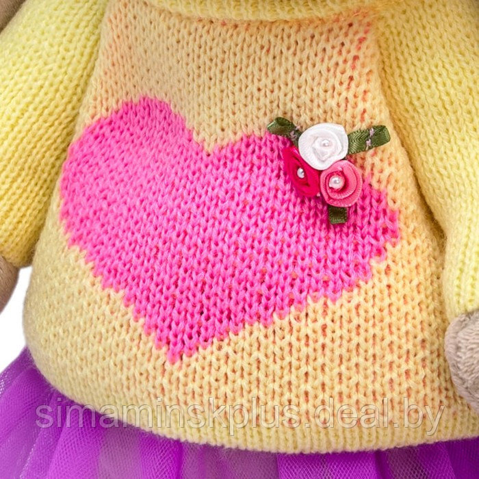 Мягкая игрушка «Зайка Ми в свитере с сердцем», 25 см - фото 4 - id-p200358217