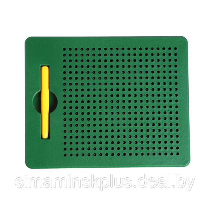 Планшет обучающий «Магнитное рисование», 380 отверстий, цвет зелёный - фото 5 - id-p200360225