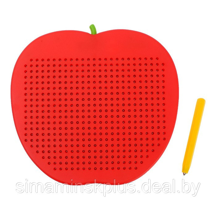 Магнитный планшет большое яблоко, 468 отверстий, цвет красный - фото 2 - id-p200360226