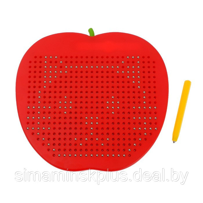 Магнитный планшет большое яблоко, 468 отверстий, цвет красный - фото 3 - id-p200360226