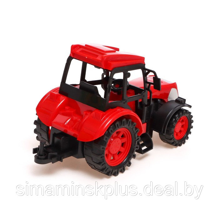 Трактор радиоуправляемый «Фермер», работает от аккумулятора, цвет красный - фото 3 - id-p200356146