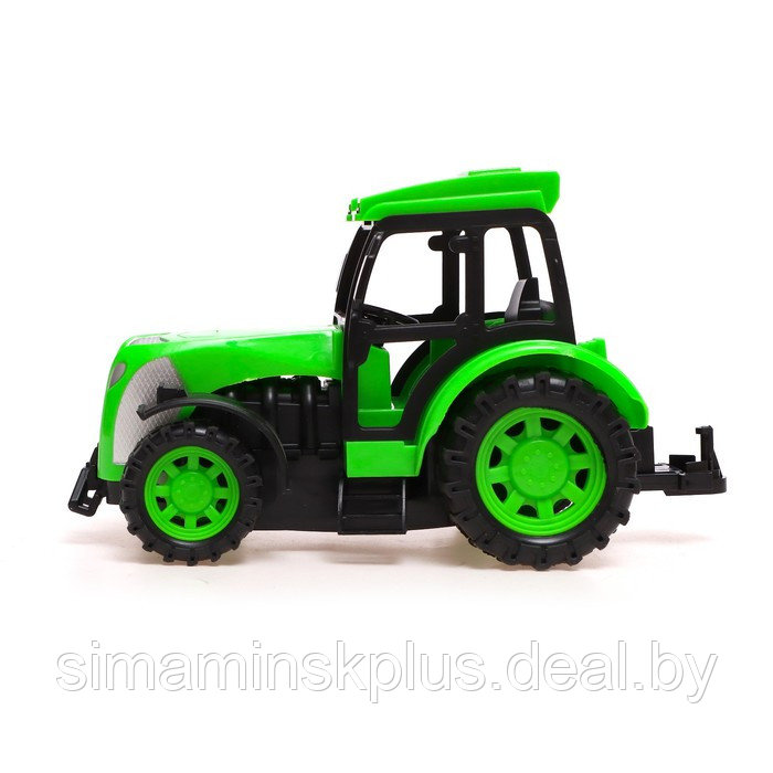 Трактор радиоуправляемый «Фермер», работает от аккумулятора, цвет зелёный - фото 2 - id-p200356148