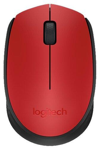 Мышь беспроводная Logitech M171 (красный) - фото 1 - id-p200366292