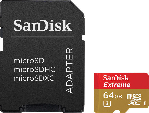 Карта памяти MicroSDXC 64GB SanDisk Extreme® UHS-I для экшн-камер, Class 10, 60 МБ/с - фото 3 - id-p26141729