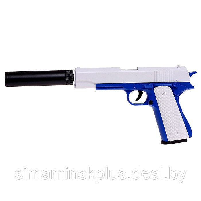 Пистолет «Кольт», с гильзами, глушителем, стреляет мягкими пулями - фото 2 - id-p200354319