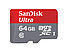 Карта памяти MicroSDXC 64GB SanDisk Ultra® UHS-I, Class 10, 48 МБ/с, фото 2