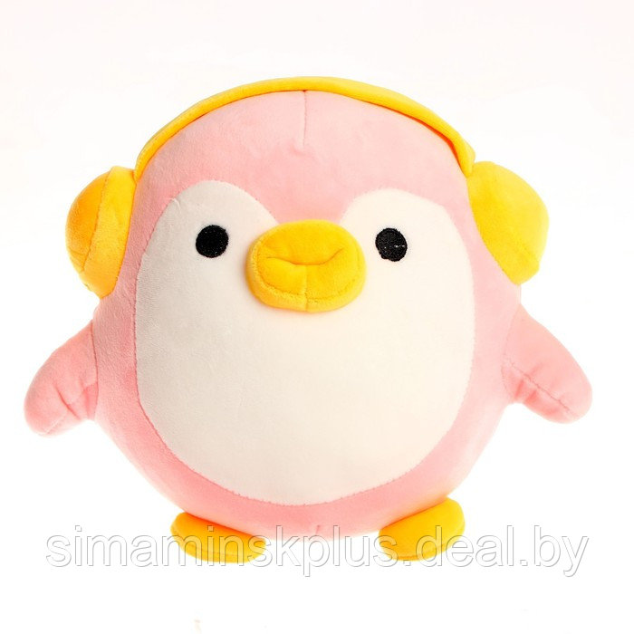 Мягкая игрушка «Пингвин в наушниках», цвет МИКС - фото 1 - id-p200357565