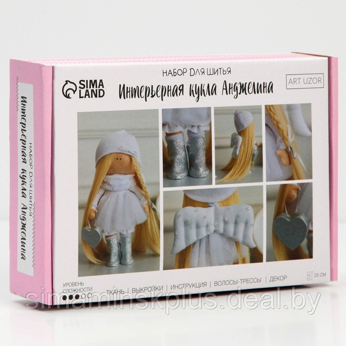 Набор для шитья. Интерьерная кукла «Анджелина», 25 см - фото 2 - id-p200360715