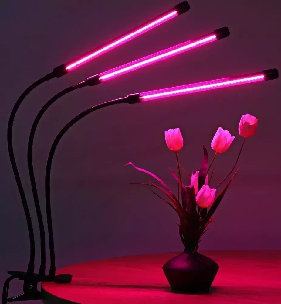 Фитолампа-светильник для выращивания растений LED Grow Light (3 лепестка) - фото 6 - id-p168977081