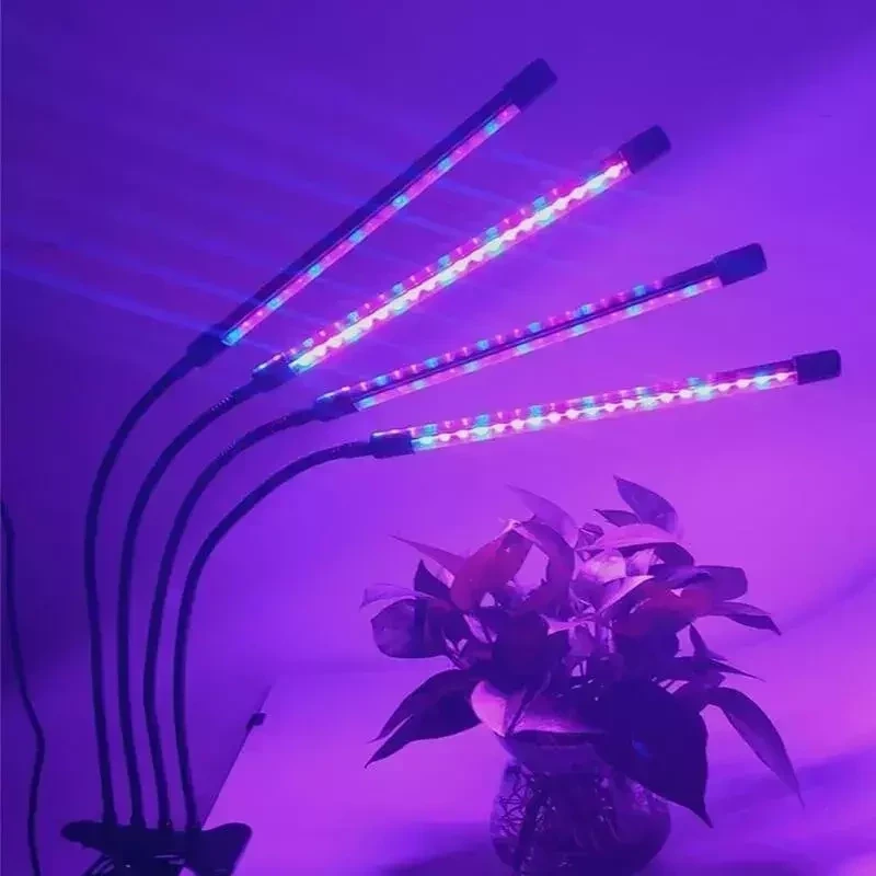 Фитолампа-светильник для выращивания растений LED Grow Light (4 лепестка) - фото 6 - id-p171901939