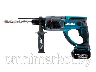 Аккум. перфоратор MAKITA DHR 202 RFE в чем. (18.0 В, 2 акк., 3.0 А/ч Li-Ion, 1.9 Дж, вес 3.5 кг,)