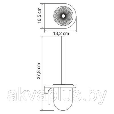 Щетка для унитаза подвесная WasserKraft Kammel K-8327 (white) - фото 2 - id-p66826819