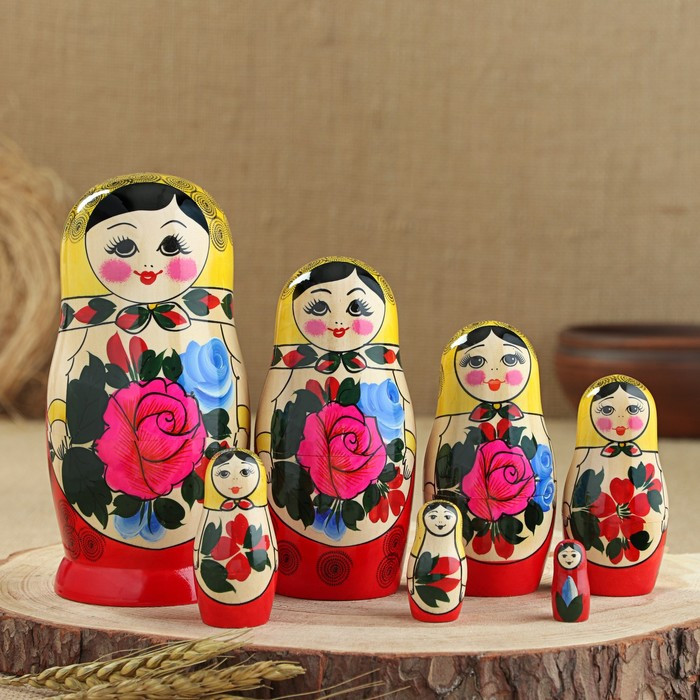 Матрешка "Семёновская", 7-и кукольная, высшая категория - фото 1 - id-p200370369