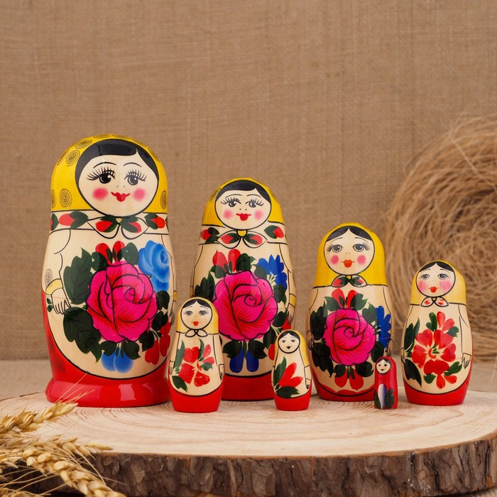 Матрешка "Семёновская", 7-и кукольная, высшая категория - фото 2 - id-p200370369