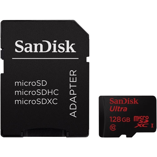 Карта памяти MicroSDXC 128GB SanDisk Ultra® UHS-I, Class 10, 80 МБ/с - фото 3 - id-p47418957