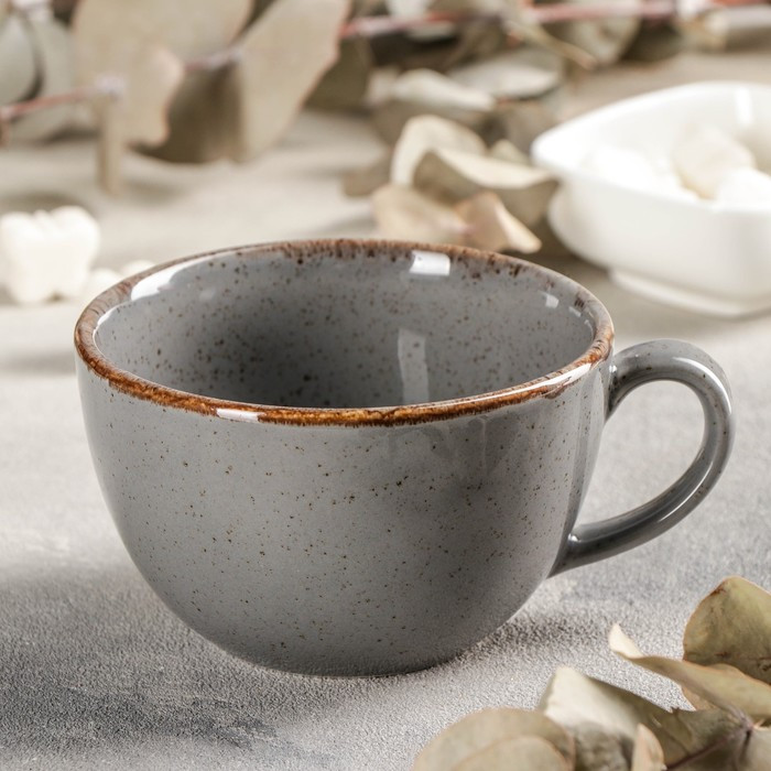 Чашка чайная Dark Grey, 340 мл, цвет тёмно-серый - фото 2 - id-p200371189