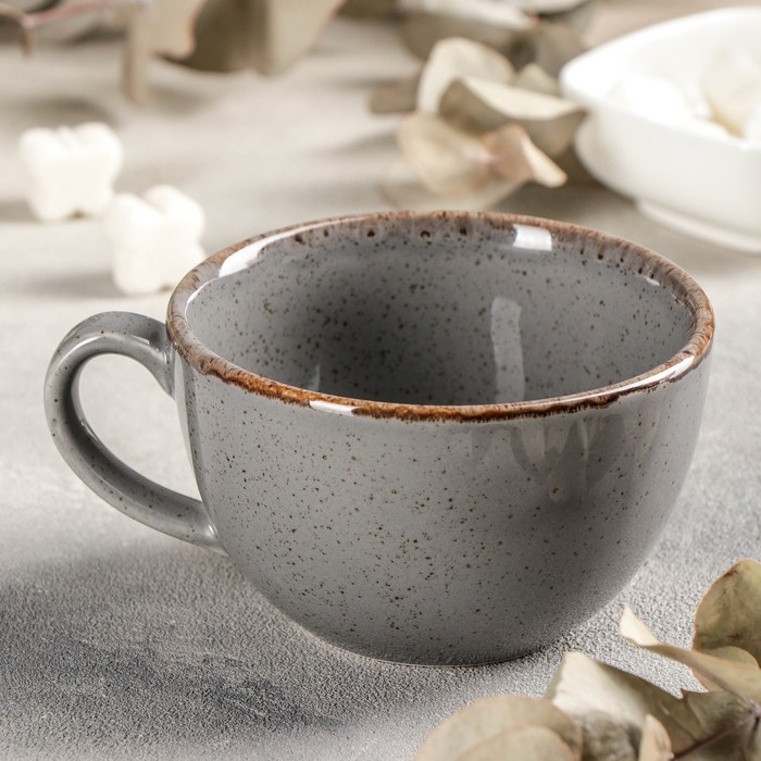 Чашка чайная Dark Grey, 340 мл, цвет тёмно-серый - фото 3 - id-p200371189