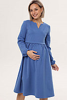 2-НМ 00811 Платье для беременных и кормящих голубой