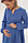 2-НМ 00811 Платье для беременных и кормящих голубой, фото 4