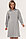 2-НМ 03114 Платье для беременных и кормящих серый меланж, фото 4