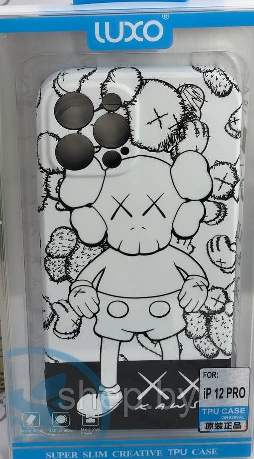 Чехол KAWS закрытого типа ,светится в темноте, IPhone 12 , IPhone 12PRO