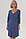 1-НМП 12401 Сорочка для беременных и кормящих голубой/синий, фото 4