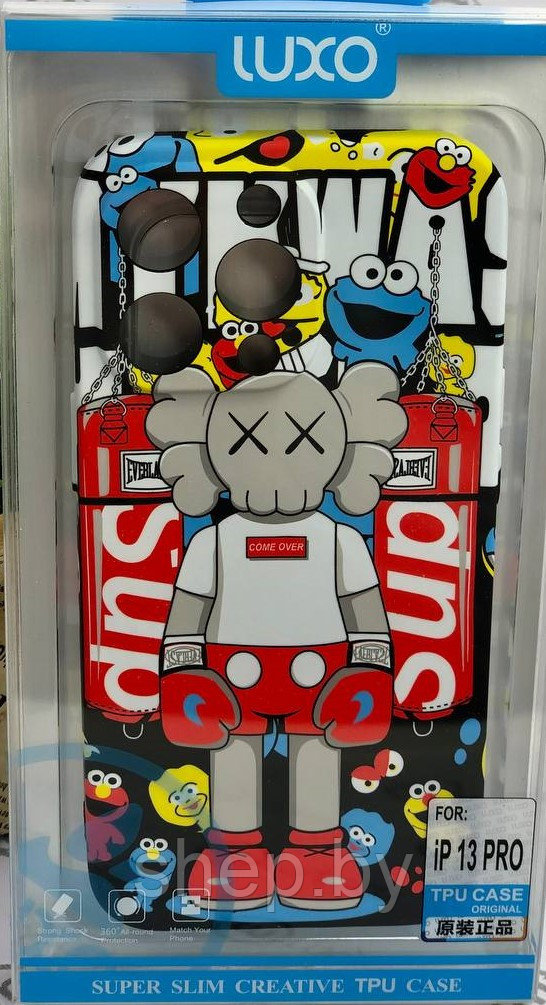 Чехол KAWS закрытого типа ,светится в темноте, IPhone 13 , IPhone 13 PRO