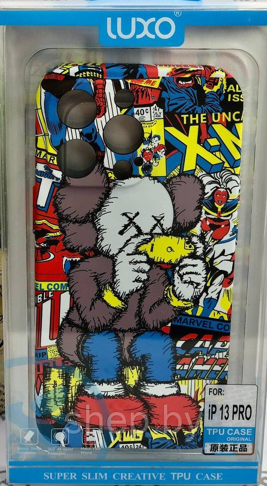 Чехол KAWS закрытого типа ,светится в темноте, IPhone 13 , IPhone 13 PRO