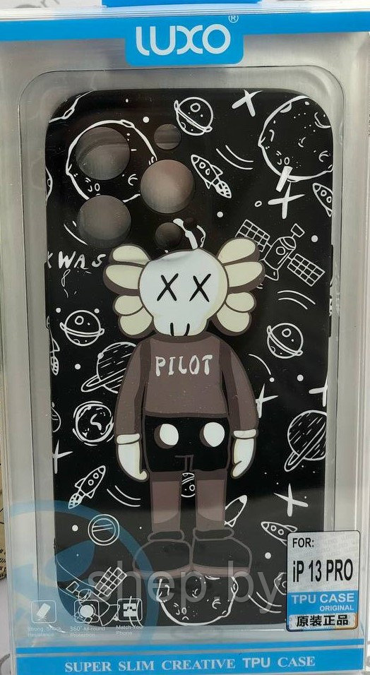 Чехол KAWS закрытого типа ,светится в темноте, IPhone 13 , IPhone 13 PRO